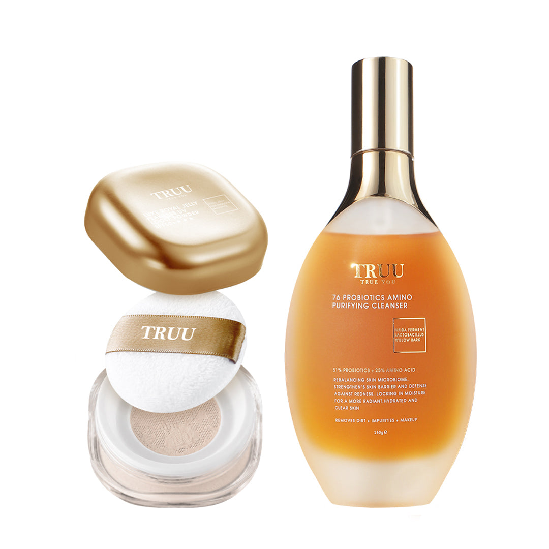TRUU Luxe Royal Jelly Flawless UV Loose Powder SPF50+★★★ Bundle Set (Preorder End Oct)