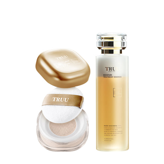 TRUU Luxe Royal Jelly Flawless UV Loose Powder SPF50+★★★ + (Royal Jelly Toner / ExoRegenPro+™ Toner / PDRN Collagen Toner) Pick one