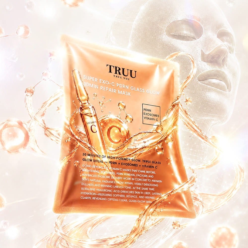 TRUU Super Exo-C PDRN Glass Glow 30min Repair Mask (Preorder End Sep)