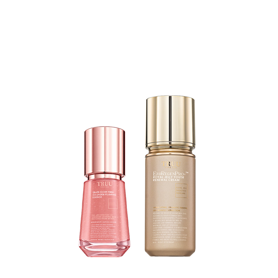 TRUU Glass Glow PDRN Collagen Plumping Essence Bundle Set (Preorder End Nov)