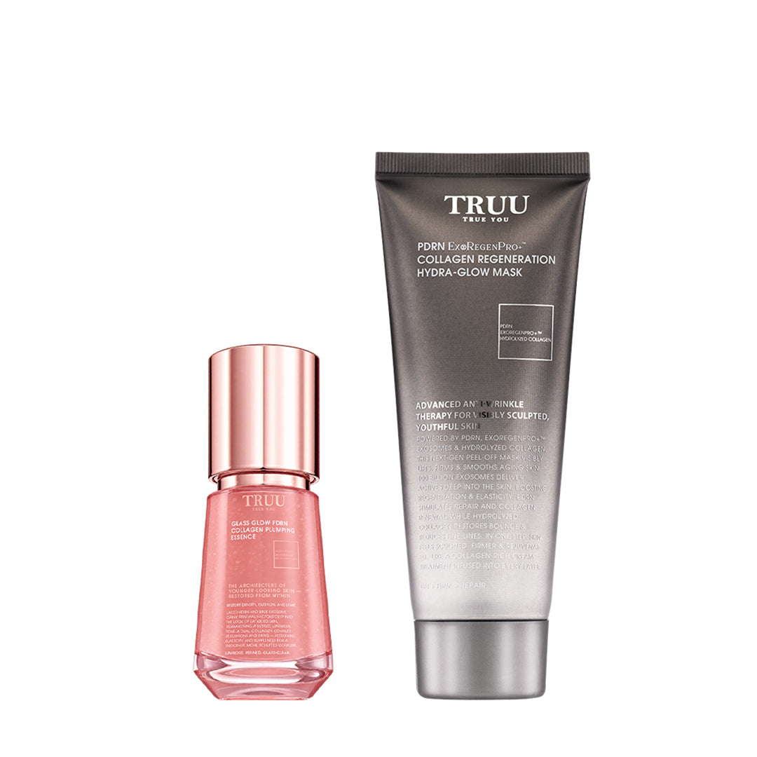 TRUU Glass Glow PDRN Collagen Plumping Essence Bundle Set (Preorder End Nov)