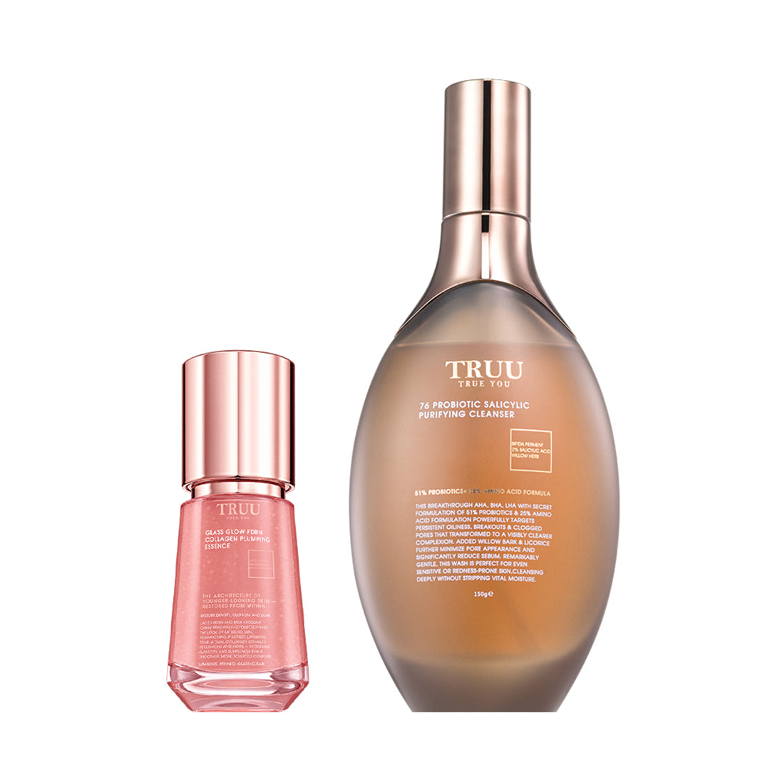 TRUU Glass Glow PDRN Collagen Plumping Essence Bundle Set (Preorder End Nov)