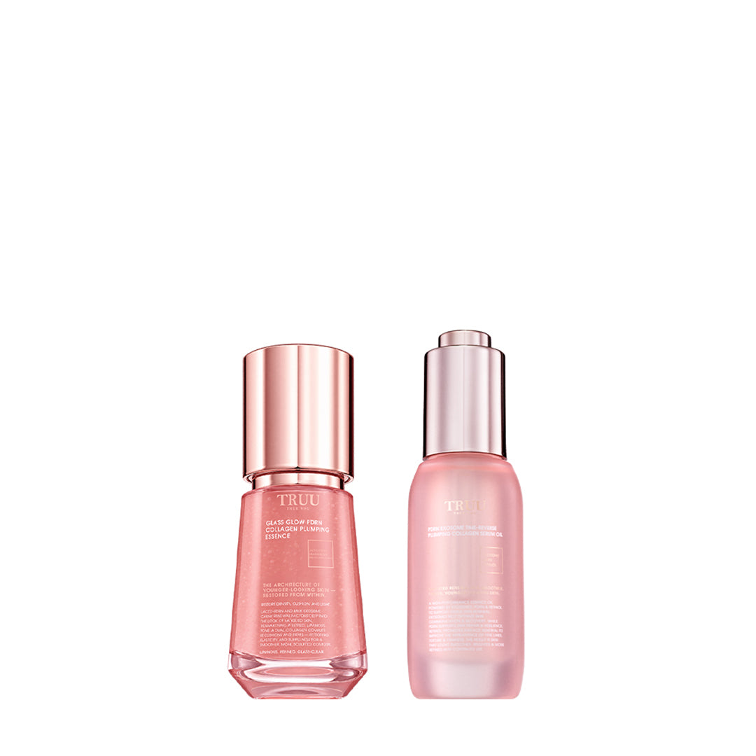 TRUU Glass Glow PDRN Collagen Plumping Essence Bundle Set (Preorder End Nov)