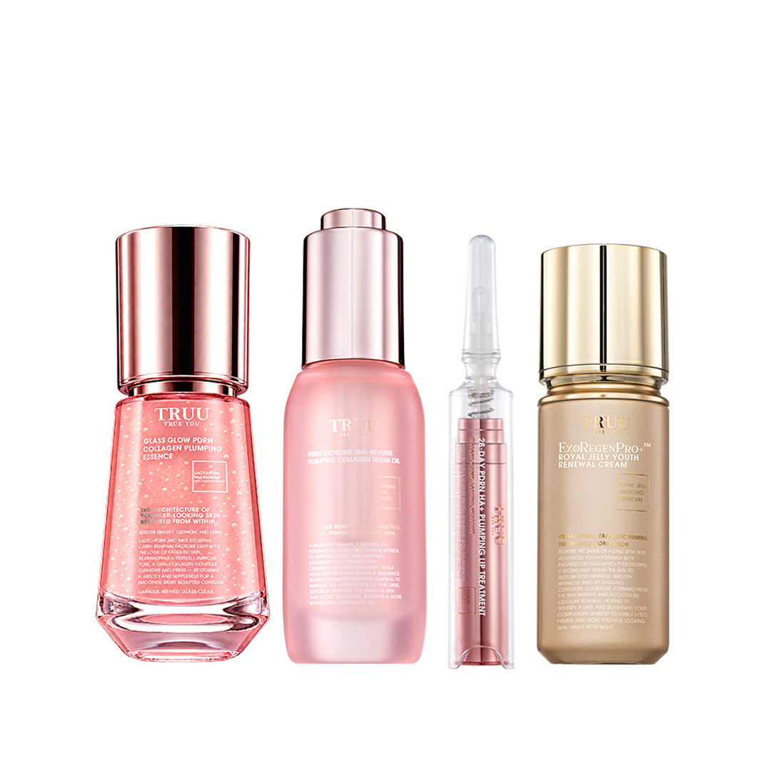 TRUU Glass Glow PDRN Collagen Plumping Essence Bundle Set (Preorder End Nov)