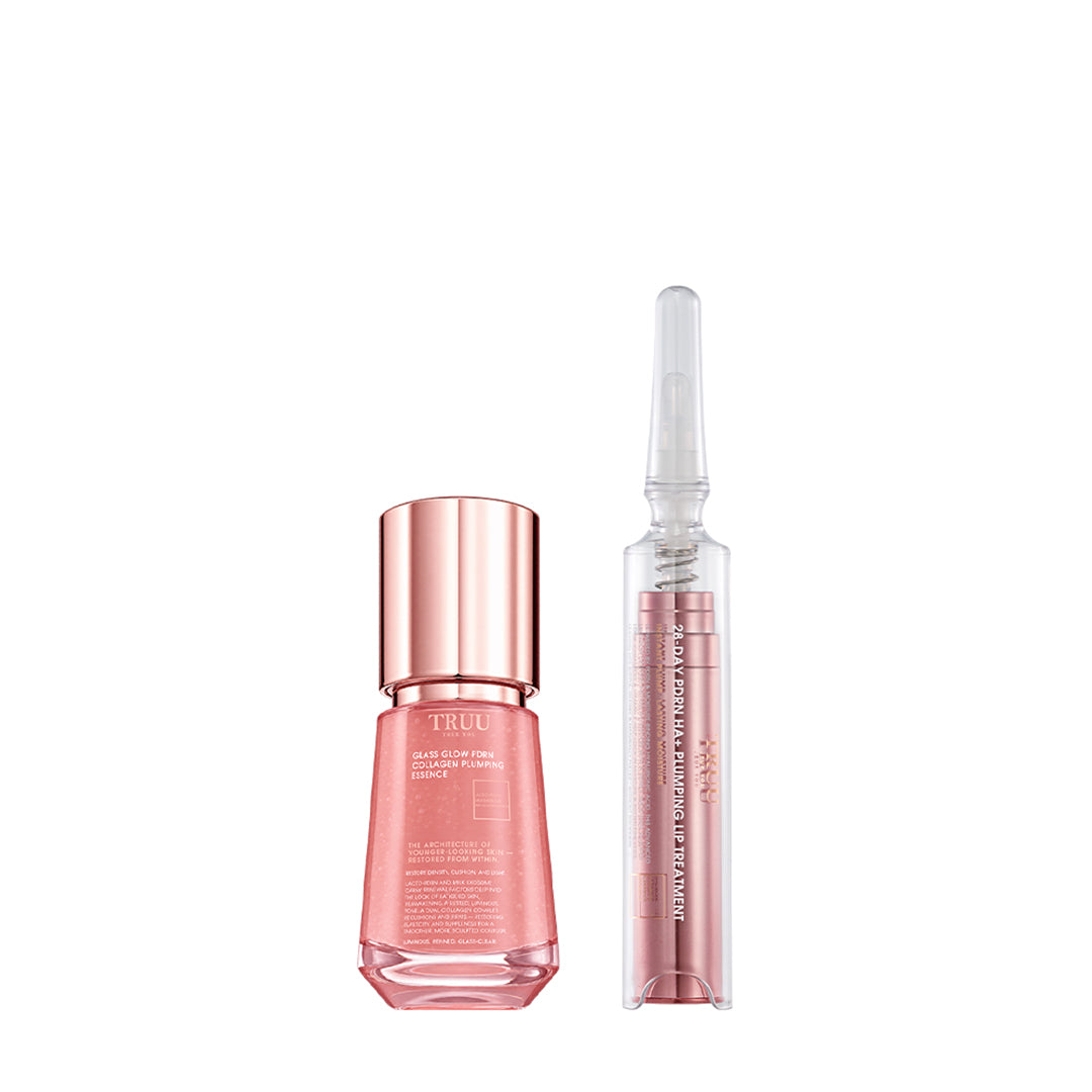 TRUU Glass Glow PDRN Collagen Plumping Essence Bundle Set (Preorder End Nov)