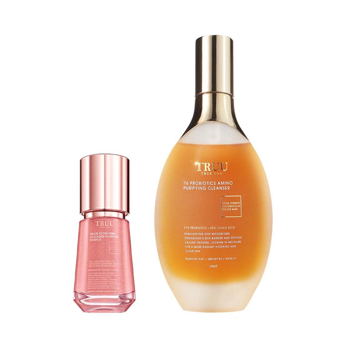 TRUU Glass Glow PDRN Collagen Plumping Essence Bundle Set (Preorder End Nov)