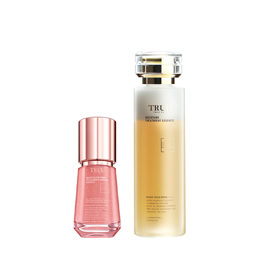 TRUU Glass Glow PDRN Collagen Plumping Essence Bundle Set (Preorder End Nov)