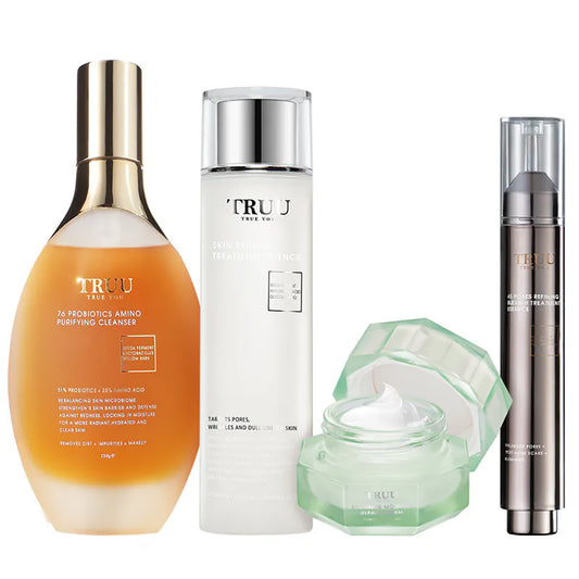 TRUU 45 Pores Serum + Toner + Cleanser + Cream