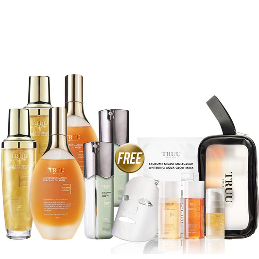 TRUU 76 Cleanser x2 + Balancing Cream x2 + Bubble Mask x2 + Travel Set 5Pcs