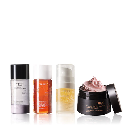 TRUU 76 Cleanser -30g + Whitening Essence Toner -30g + Repair Essence -10ml + Treatment Mask -30g