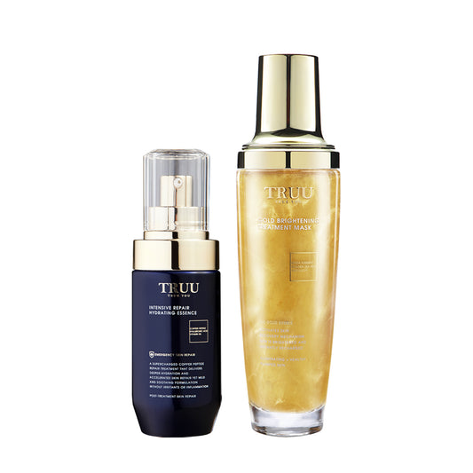 TRUU Gold Brightening Treatment Mask + Hydrating Repair Essence