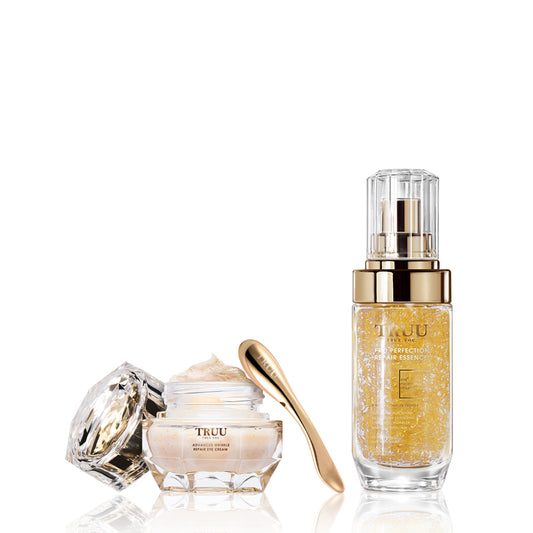 Luxe Gold Peptide Firming Eye Cream + (Repair Essence / Whitening Corrector / Soothing Essence / Copper Peptide Hyaluronic / Advanced Copper) Pick One