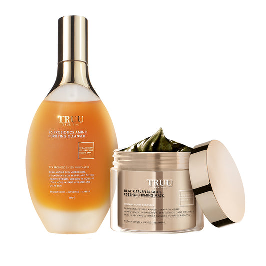 TRUU Black Truffles Gold Essence Masker Penganjal