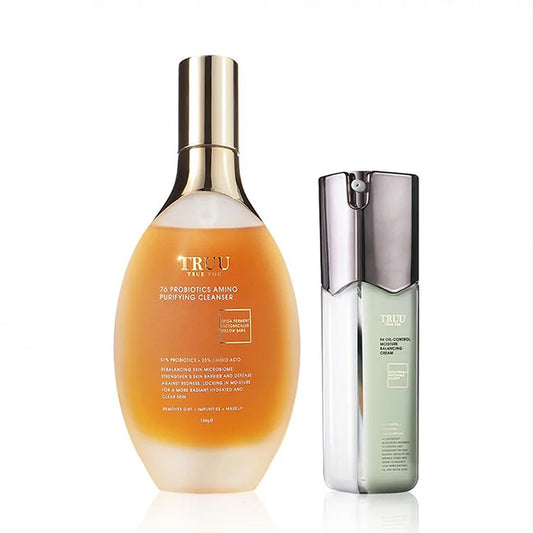 TRUU 76 Probiotics Amino Purifying Cleanser + 99 Balancing Cream