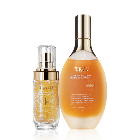 TRUU 76 Probiotics Amino Purifying Cleanser + Pro Perfection Repair Essence