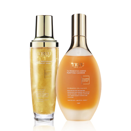 TRUU 76 Probiotics Amino Purifying Cleanser + Gold Mask