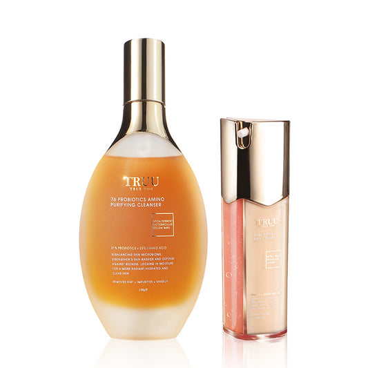 TRUU 76 Probiotics Amino Purifying Cleanser + Day Cream