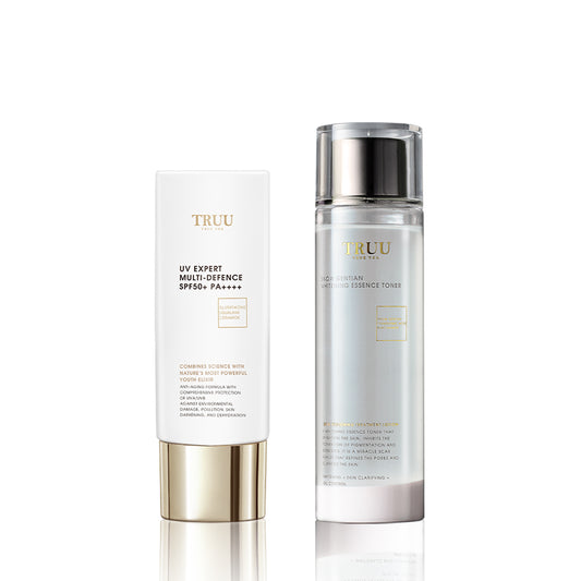TRUU UV Expert Multi-Defence Aqua Fluid + Whitening Toner