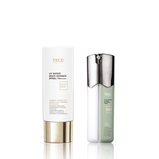 TRUU UV Expert Multi-Defence Aqua Fluid + 99 Balancing Cream