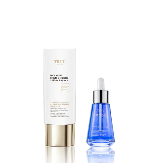 TRUU UV Expert Multi-Defence Aqua Fluid + Copper Peptide Serum