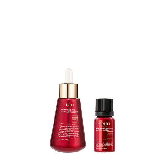 TRUU 5% Mandelic Acid Sebum Control Serum + 24.5 Whitening Ampoule