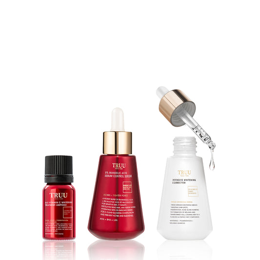 TRUU 5% Mandelic Acid Serum + 24.5 Whitening Ampoule + Whitening Dark Spot Corrector