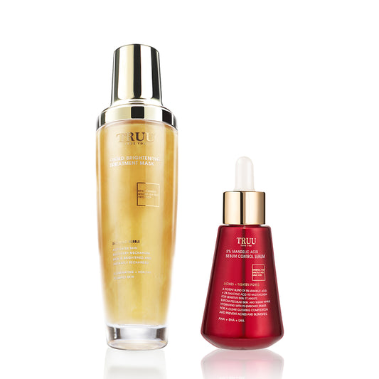 TRUU 5% Mandelic Acid Sebum Control Serum + Gold Mask