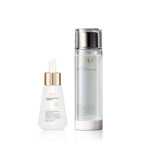 TRUU Snow Gentian Whitening Essence Toner + Whitening Essence