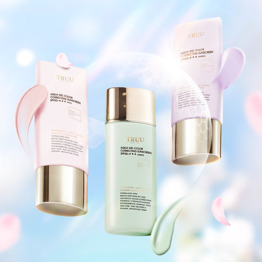 TRUU Aqua Gel Color Correcting Sunscreen SPF50+★★★ (3 colors) -50ml