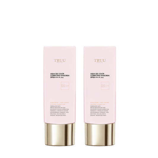 TRUU Aqua Gel Color Correcting Sunscreen SPF50+★★★ (3 warna) -50ml
