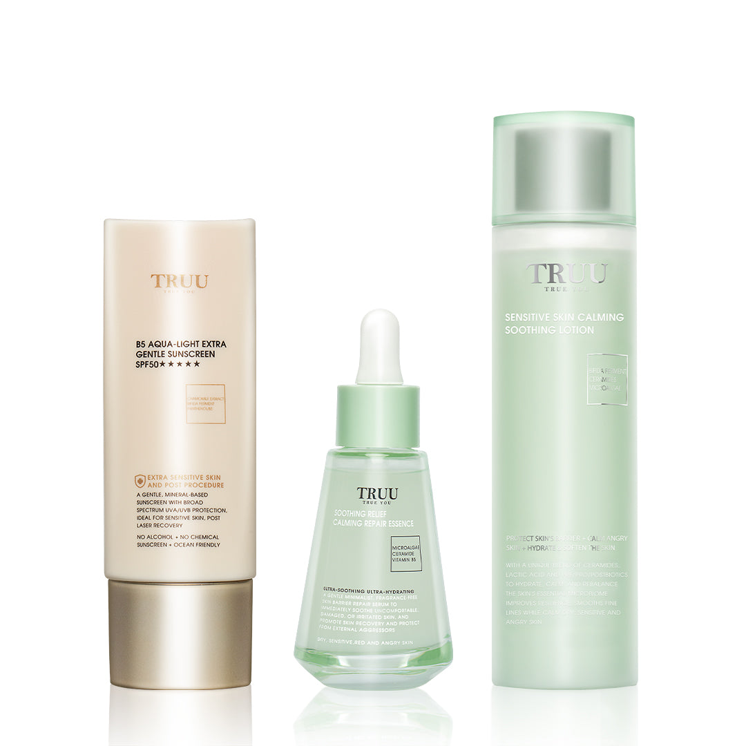 TRUU B5 Aqua-Light Set Himpunan Pelindung Matahari Kulit Sensitif Ekstra Lembut