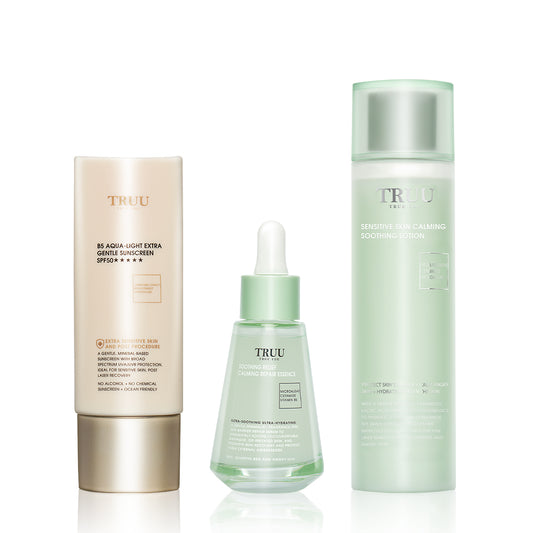 TRUU B5 Sunscreen + Soothing Lotion + Relief Essence