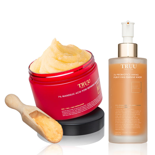 TRUU 76 Probiotics Amino Purifying Feminine Wash + Body Scrub
