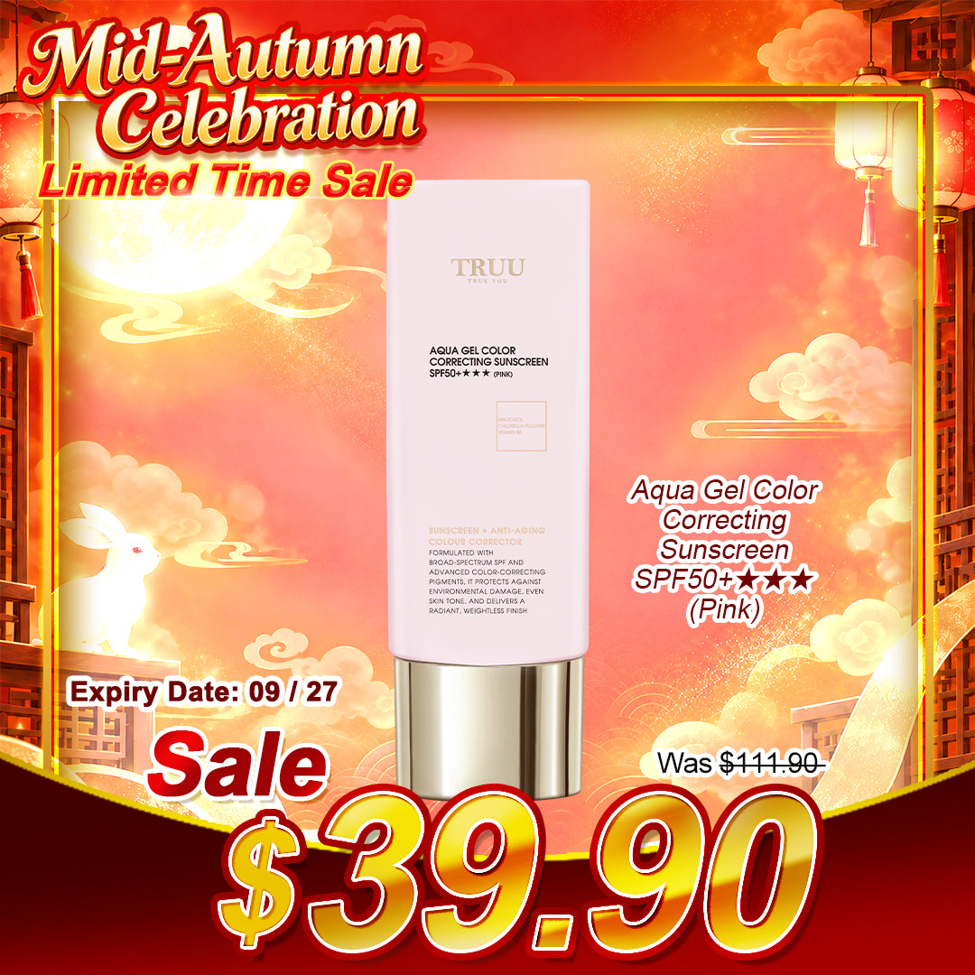 TRUU Aqua Gel Color Correcting Sunscreen SPF50+★★★ (3 warna) -50ml