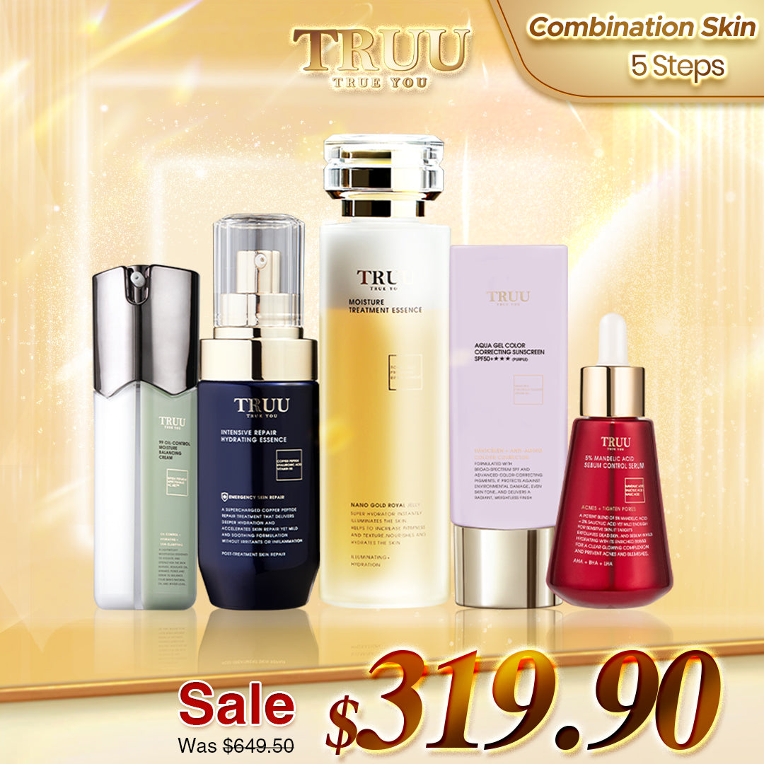 TRUU 76 Cleanser + Hydrating Repair Essence + 99 Balancing Cream