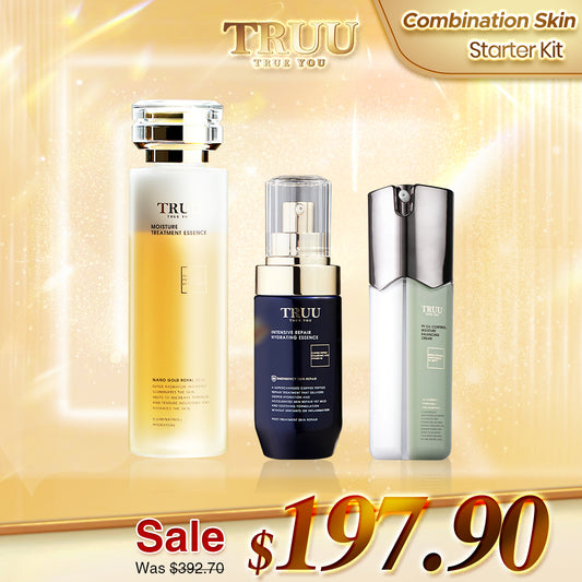 TRUU 76 Cleanser + Hydrating Repair Essence + 99 Balancing Cream