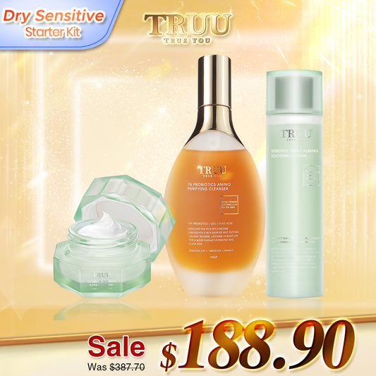 TRUU 76 Cleanser + Calming Soothing Lotion + Repair Cream