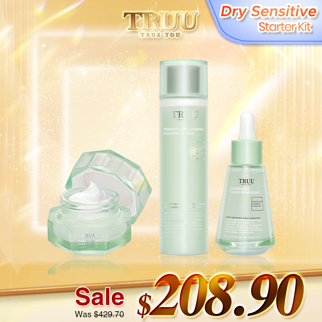 TRUU 76 Cleanser + Calming Soothing Lotion + Repair Cream
