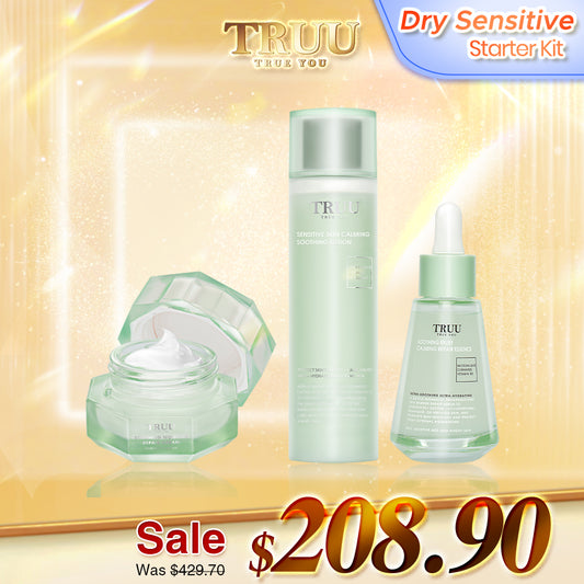 TRUU 76 Cleanser + Calming Soothing Lotion + Repair Cream